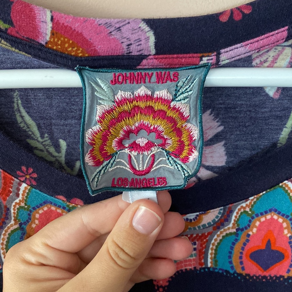 Johnny Was Multicolor Floral Top - Picture 2 of 6